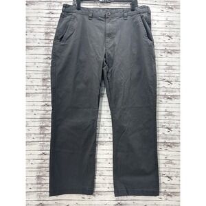 Eddie Bauer Men's Canvas Utility Pants Gray Size 36x29 Stretch Workwear EUC